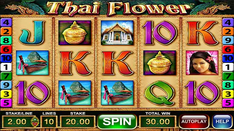 Slot Machine Game: Thai Flower | Online-Casino.ie